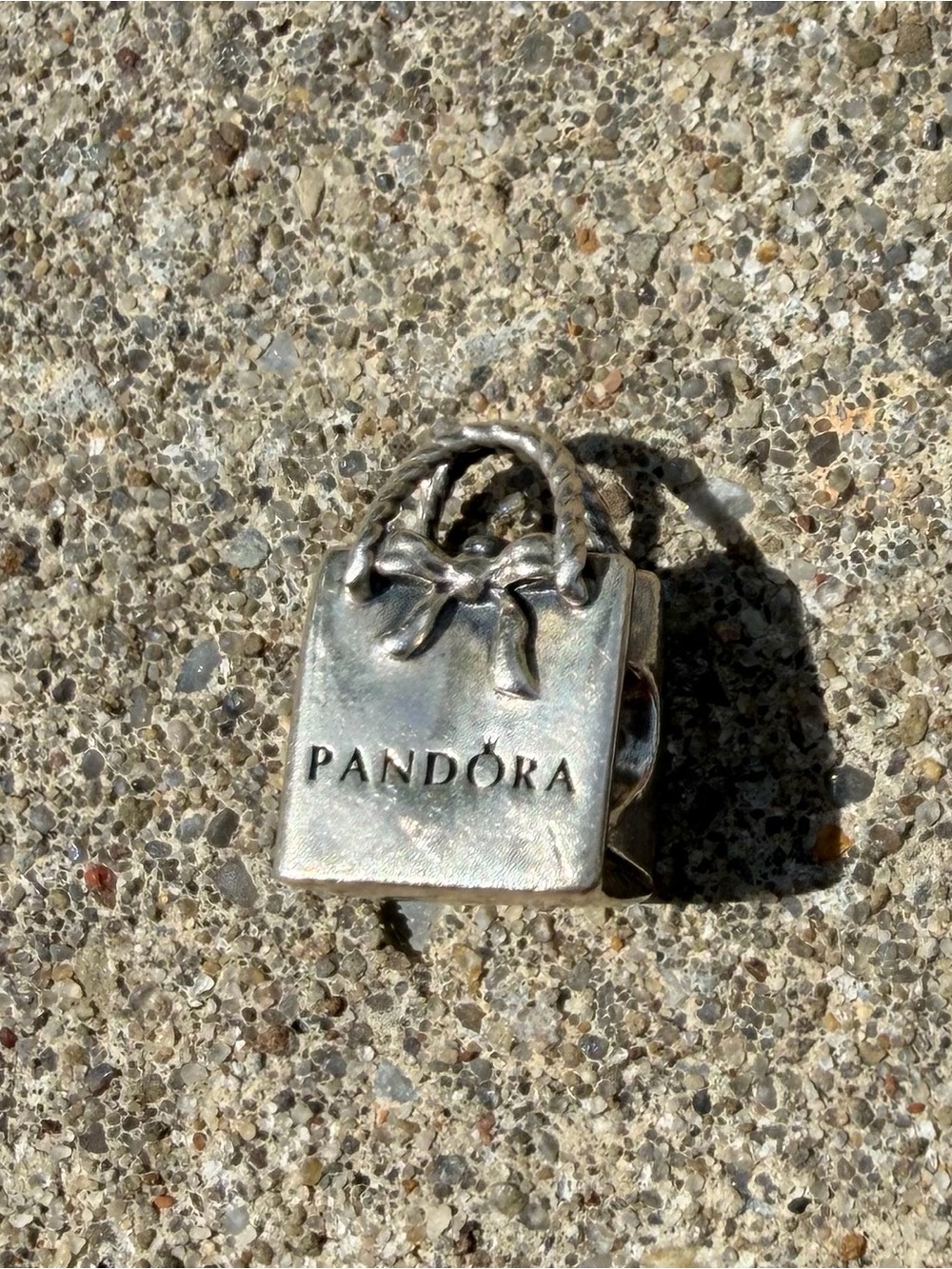 Pandora Sterling Silver Shopping Bag Charm #791184